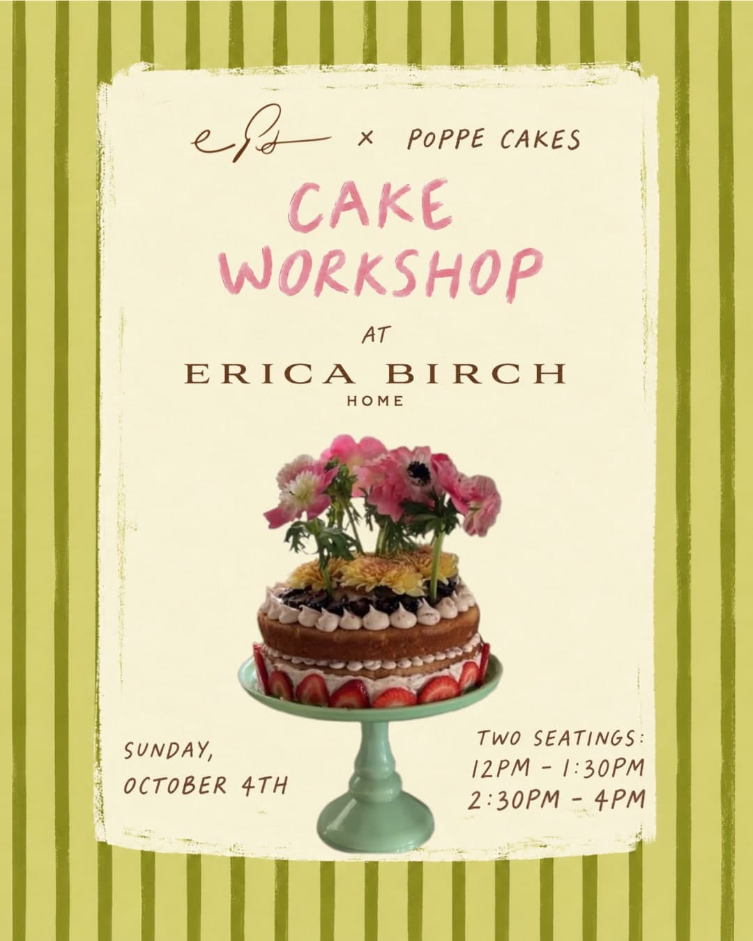 cake workshop at erica birch home